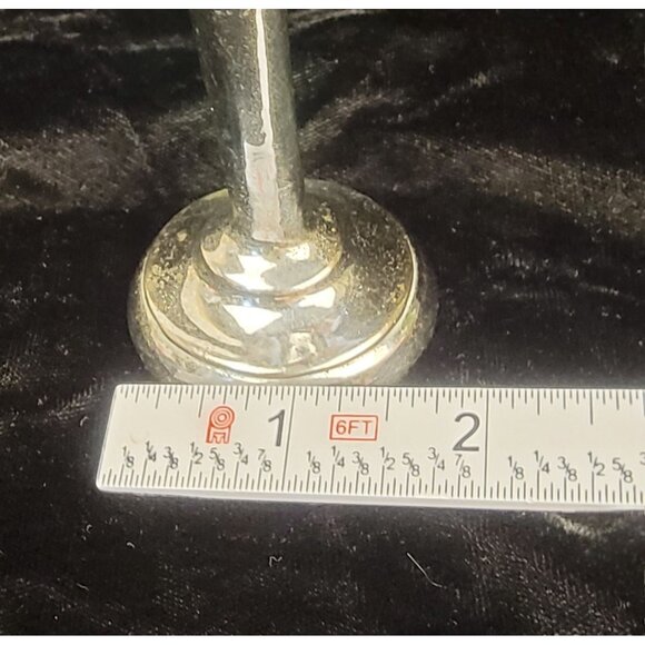Vintage Silver-Plated Trumpet Bud Vase - Picture 9 of 16